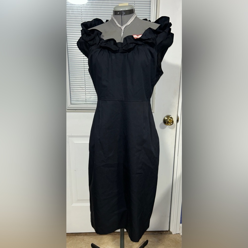 Classic Black Sheath Dress - Women
